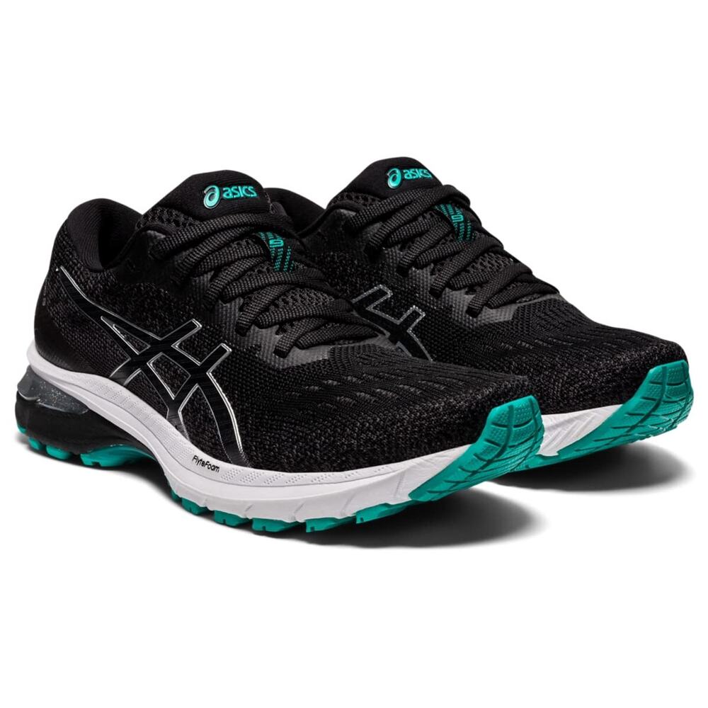 ASICS GT-2000 9 Women's Running Shoes Black/Pure Silver Size 5 B